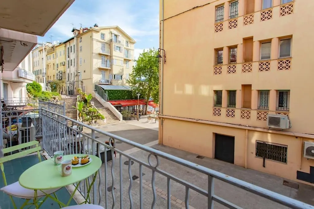 칸느 C17 2P Port Palais & Croisette 8Mins Walk Balcony 아파트